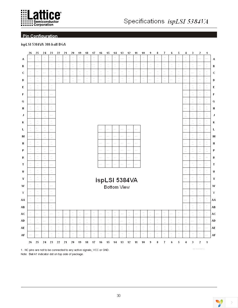 ISPLSI 5384VA-70LB208 Page 30